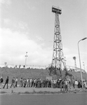 70764 Gezicht op het Stadion Galgenwaard (Stadionplein) te Utrecht voor de voetbalwedstrijd FC Utrecht-Ajax, met een ...